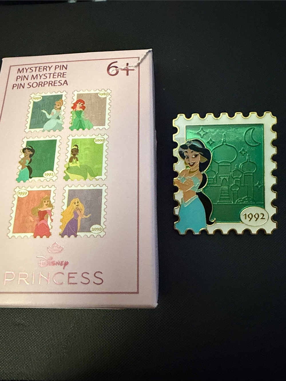 Disney princess Jasmine stamp pin